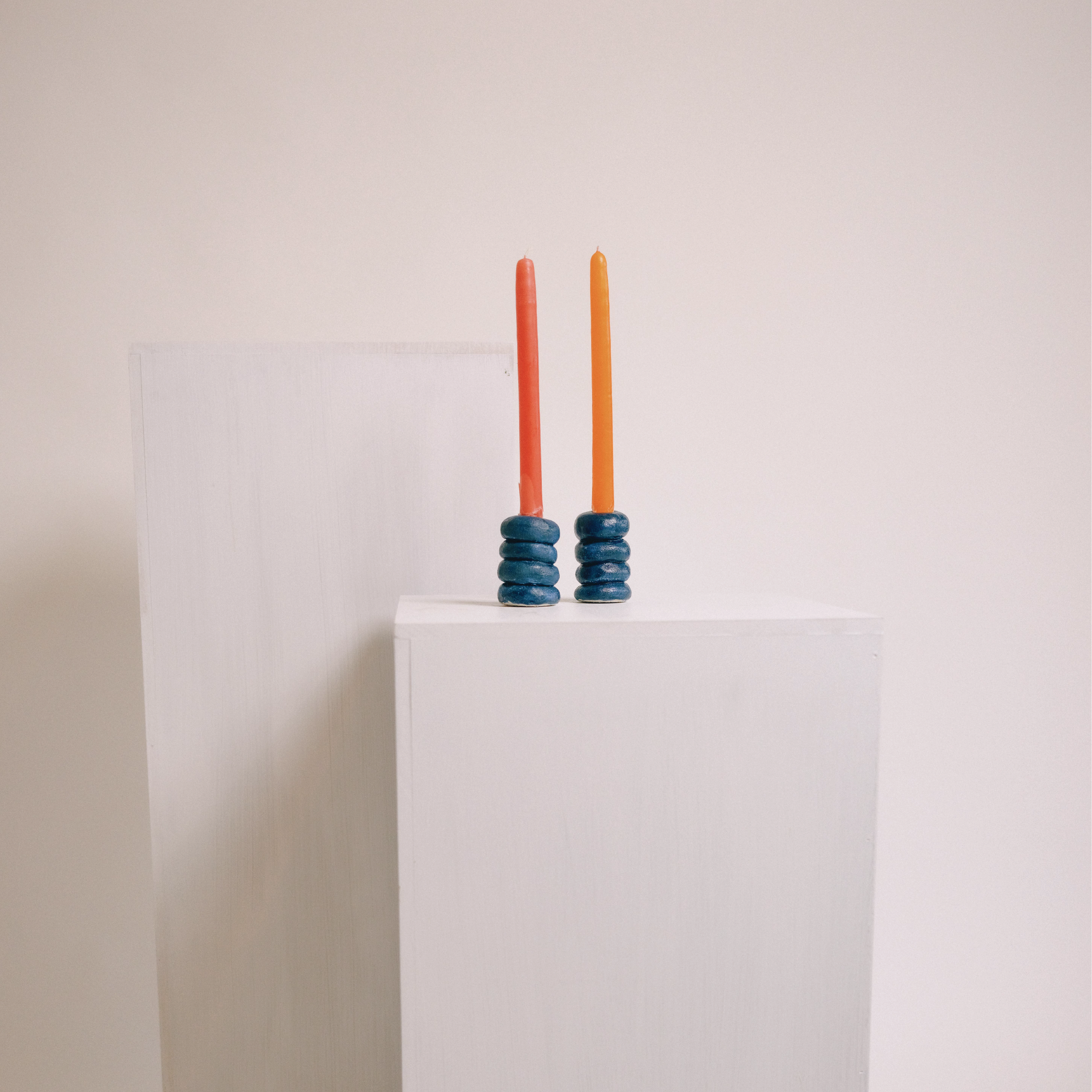 Stack Candle Holder in Blue